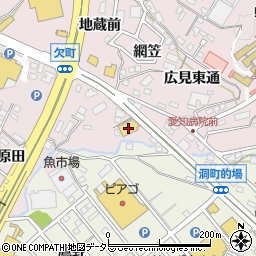 愛知トヨタ自動車岡崎欠町店周辺の地図