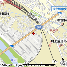 滋賀県甲賀市水口町虫生野虹の町2周辺の地図