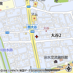 ファミリーマート静岡大谷店周辺の地図