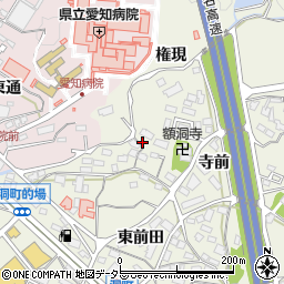 愛知県岡崎市洞町（本郷）周辺の地図