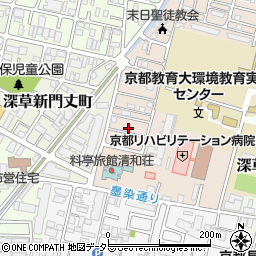 京都府京都市伏見区深草越後屋敷町70周辺の地図