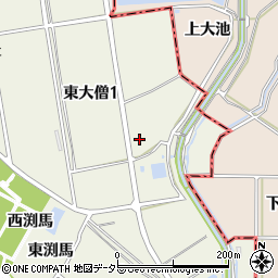 愛知県知多市東大僧1丁目47周辺の地図