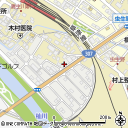 滋賀県甲賀市水口町虫生野虹の町107周辺の地図