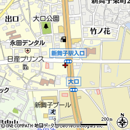 吉野家 １５５号線新舞子店周辺の地図