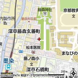 京都府京都市伏見区深草鳥居崎町622-22周辺の地図