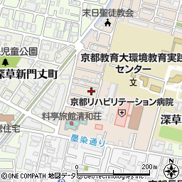 京都府京都市伏見区深草越後屋敷町68-4周辺の地図