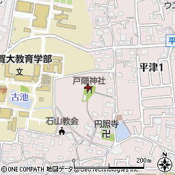 滋賀県大津市平津周辺の地図