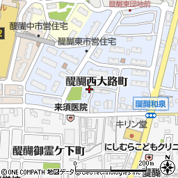 京都府京都市伏見区醍醐西大路町29-31周辺の地図