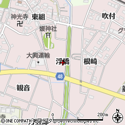 愛知県安城市上条町浮橋周辺の地図