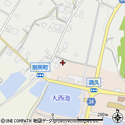 兵庫県加西市別所町286周辺の地図