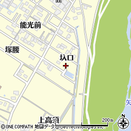 愛知県岡崎市渡町圦口周辺の地図