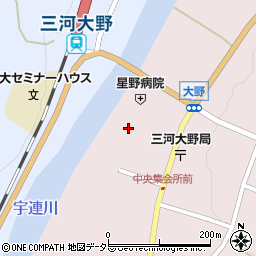 愛知県新城市大野久羅下5周辺の地図