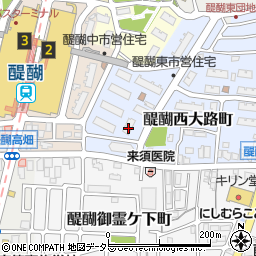 京都府京都市伏見区醍醐西大路町1周辺の地図