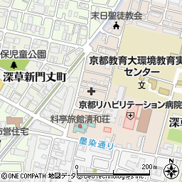 京都府京都市伏見区深草越後屋敷町68-23周辺の地図