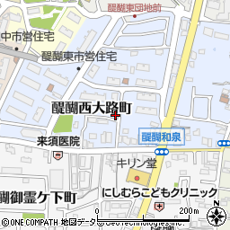 京都府京都市伏見区醍醐西大路町27-5周辺の地図