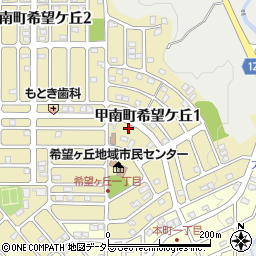 滋賀県甲賀市甲南町希望ケ丘周辺の地図