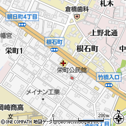 愛知スズキ販売岡崎店周辺の地図