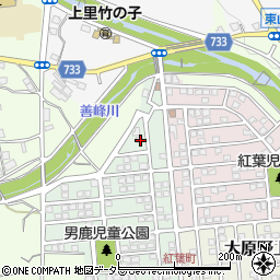 京都府京都市西京区大原野上里男鹿町5周辺の地図