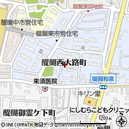 京都府京都市伏見区醍醐西大路町29周辺の地図