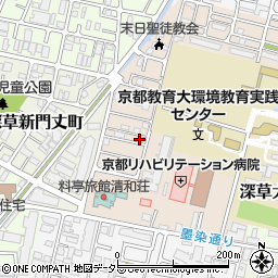 京都府京都市伏見区深草越後屋敷町68-18周辺の地図