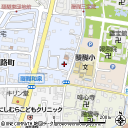 京都府京都市伏見区醍醐西大路町72周辺の地図