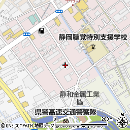 静岡県新聞輸送株式会社　静岡インター営業所周辺の地図