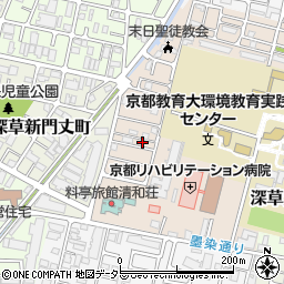 京都府京都市伏見区深草越後屋敷町68-12周辺の地図