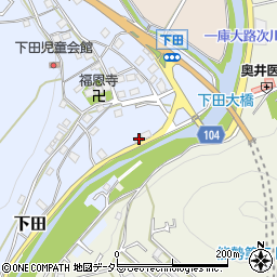 大阪府豊能郡能勢町下田250周辺の地図