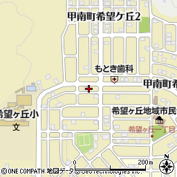 滋賀県甲賀市甲南町希望ケ丘3丁目28周辺の地図