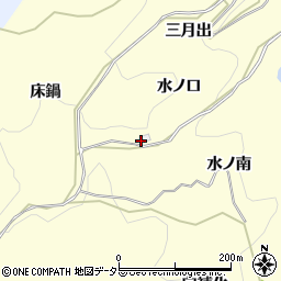 愛知県岡崎市秦梨町水ノ口周辺の地図