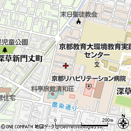 京都府京都市伏見区深草越後屋敷町68-13周辺の地図