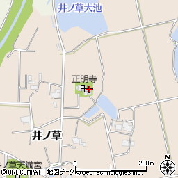 兵庫県三田市井ノ草376周辺の地図