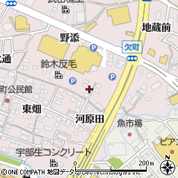 愛知県岡崎市欠町松塚21周辺の地図