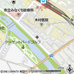 滋賀県甲賀市水口町虫生野虹の町145周辺の地図