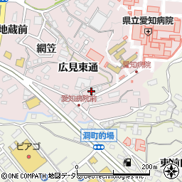 愛知県岡崎市欠町広見東通8-9周辺の地図