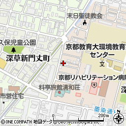 京都府京都市伏見区深草越後屋敷町68-26周辺の地図