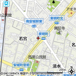 愛知県安城市安城町若宮64周辺の地図