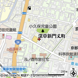 京阪パーキングドラッグユタカ伏見深草店駐車場周辺の地図