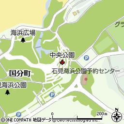 中央公園周辺の地図