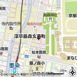 京都府京都市伏見区深草鳥居崎町622-7周辺の地図