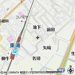 愛知県知多郡東浦町生路池下77周辺の地図