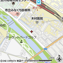 滋賀県甲賀市水口町虫生野虹の町147周辺の地図