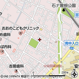 愛知県安城市百石町周辺の地図