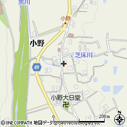 兵庫県三田市小野317周辺の地図