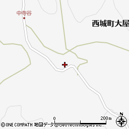 広島県庄原市西城町大屋1004周辺の地図