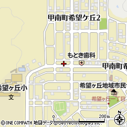 滋賀県甲賀市甲南町希望ケ丘3丁目29周辺の地図