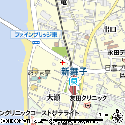名鉄協商新舞子第４駐車場周辺の地図