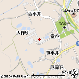 兵庫県猪名川町（川辺郡）笹尾（大作り）周辺の地図