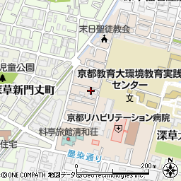 京都府京都市伏見区深草越後屋敷町65-18周辺の地図