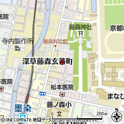 京都府京都市伏見区深草鳥居崎町622-25周辺の地図